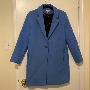 Fossil Blue Winter Wool Coat